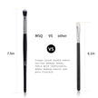 Eye Makeup Brushes 12Pcs Eyeshadow Makeup Brushes Set with Soft Synthetic Hairs & Real Longer Wood Handle for Eyeshadow, Eyelash,Eyebrow, Eyeliner, Blending, Conclear(Black)
